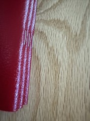 BIEFFE Set Of 3 Small RED Notebooks Gold Bird MOTIF Red Edges 5.5” X 8” Italy