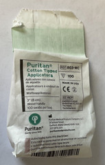 PURITAN 803-WC COTTON TIPPED APPLICATORS ****ONE CASE OF 1000, 100 PER PACK****