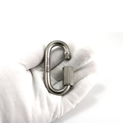 4PCS M8 5/16 Inch Quick Link Chain Connector Stainless Steel 316 Quick Links
