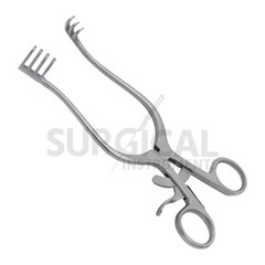 Weitlaner Retractor 4.5″ 3X4 Prong SHARP Stainless Steel German Grade