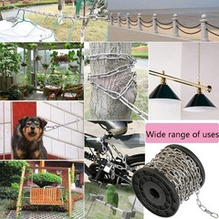 SUS304 Stainless Steel Chain,Metal Chain Links,Small Light 2.5mm*3m, 2.5mm