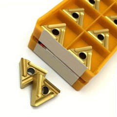 Carbide Lathe Blades Yellow TNMG331R 20pcs for CNC Cutting Tools Machining