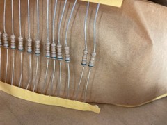 Roll Of 3000+ 6.8Ω OHM Resistors RCD Components CF505-6%8-JT 5% DIP Through Hole