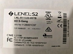 LENEL S2 LNL-R11320-05TB Blue Diamond Series Access Control Card Reader