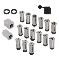 15 Piece 5C Fractional 1/8 – 1″ Precision Collet Set & 5 Pcs Collet Block Set