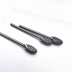 10Pcs Dental Lab Polishing Bur Drills Tungsten Steel Carbide Burs Burrs 2.35MM E