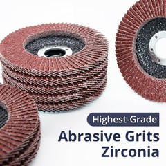 80 PCS Flap Discs 4.5 Inch 40 60 80 120 Grit for Angle Grinder 7/8 Inch Arbor