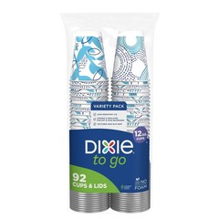 Dixie® To Go 12 oz. Paper Cup with Leak-Resistant Lid, 92 ct. – FREE SIPPING!