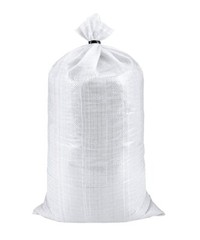Heavy Duty Sandbag, Poly Woven Garbage Bag, White Non-Printed, 22″ X 36″