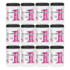 CaviWipes1 Surface Disinfectant Towelettes 160 Canister- Case of 12, 13-5100