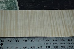 Curly Maple Raw Wood Veneer Sheet 4.5 x 31 inches 1/42nd 5944-44