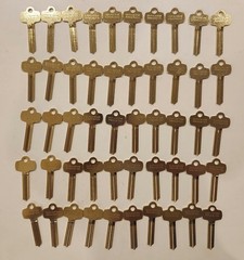 JET – Full Box – 50 Nickel Silver KEY BLANKS – Type M Keyway – 1A1M1-NS
