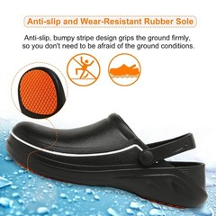 JSWEI Men’s Unisex-Adult Kitchen Shoes – Nonslip Water Proof Work Shoes for M…