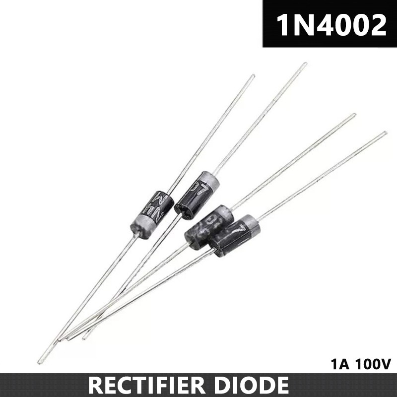 IN4002 Diode – Rectifier – 1A 100V – DO-41 – 50/100/150/200/250/300pcs