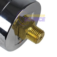 2 Air Compressor Pressure Hydraulic Gauges 2″ Face Back Mount 1/4″ NPT 0-300 PSI