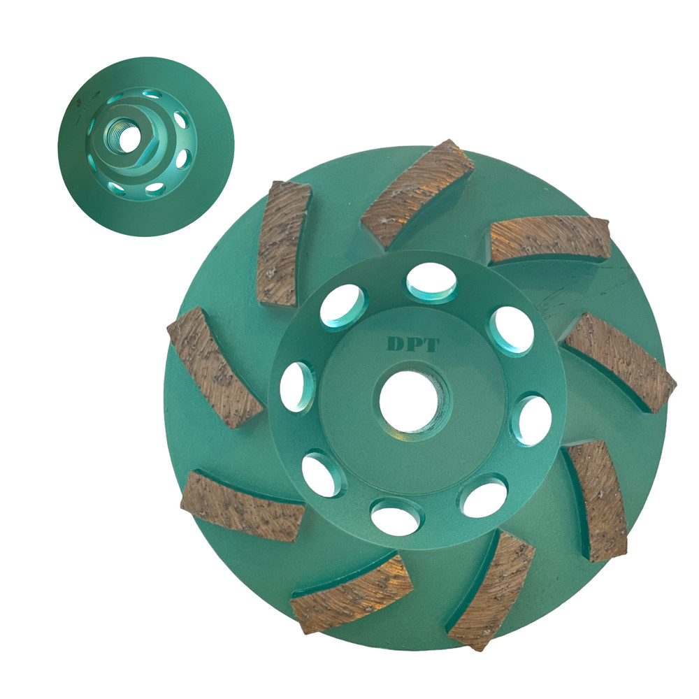 3 PACK 4 1/2 Inch Diamond Cup Wheels for Concrete Angle Grinders Stock removal