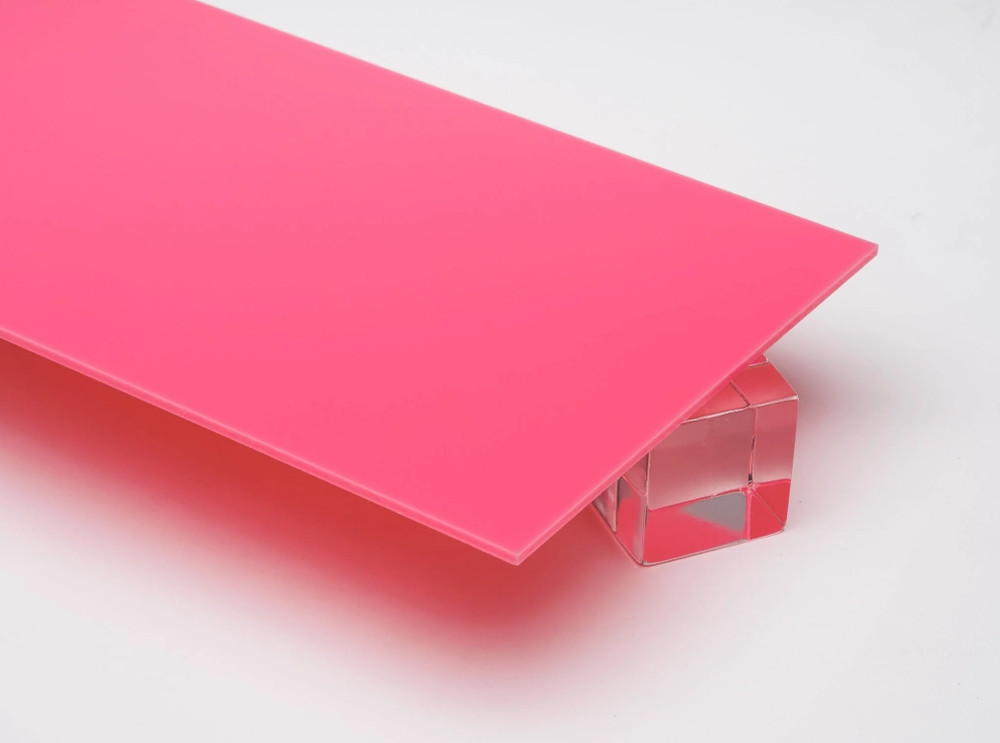 1/8″ (3mm) Bubblegum Pink Acrylic 24″x12″ Cast Plexiglass Sheet AZM Displays