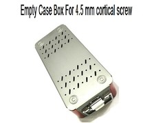 Orthopedic Empty Case Box For 4.5 mm Cortical Screw Surgical Instruments
