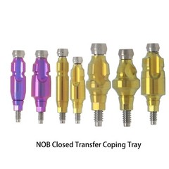 Dental Impression Coping Open Closed Tray Locator Healing Abutment Cap for Nobel