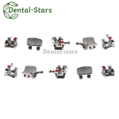 Dental Orthodontic Brackets Brace Metal Mini Roth MBT Edgewise 022 Slot 345 Hook