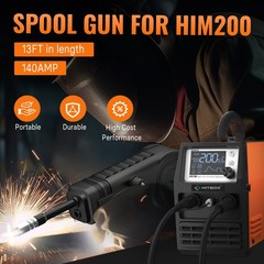 HITBOX 4 IN 1 Gasless MIG Welder Stick LIFT TIG Welding Machine &10ft Spool Gun