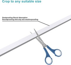 Self Adhesive Weather Stripping, Noise Isolation 4 Doors Window Foam Tapes