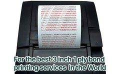 3″ x 90 ft 2 Ply Bond Paper Kitchen Receipt Printers POS 3 inch x 10Rolls