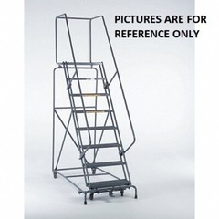 NEW! Cotterman 120 in H Steel Rolling Ladder, 9 Steps, 450 lb Load Capacity!!