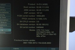 SonoSite S-ICU Portable Ultrasound with Stand, Transducer & Printer Tested