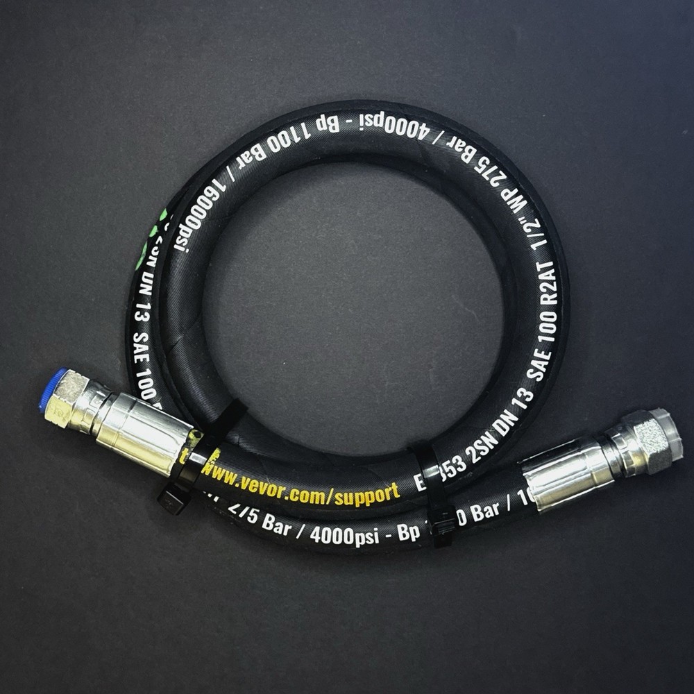 1/2″ Hydraulic Hose Assembly with 2- Female JIC 37° Swivel Ends, #8 JIC (3/4-16)