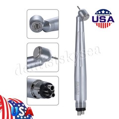 Dental Surgical 45° High Speed Handpiece Push Button Single Water Spray 4HOLE