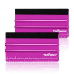 TECKWRAP Professional Felt Squeegee for Vinyl, Pitaya, 2 PCS, 6″x2.9″