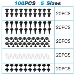 100X Car Trim Panel Clips Bumper Pin Rivet 7 8 9mm Engine for TOYOTA & LEXUS