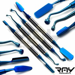 Dental Implant Surgery Bone Compactor Graft Packer Spoon Spatula PRF Kit 4 Pcs