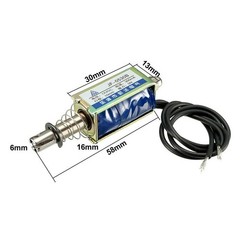 1Pc JF-0530B DC 6/12/24V Push&Pull Type Electromagnet Keeping Force 5N Solenoid