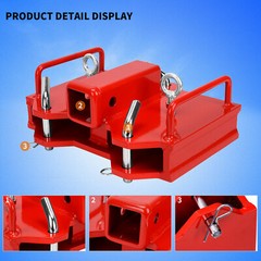 2″ Trailer Hitch Receiver Dual Pallet Fork Forklift Towing Adapter Attachment