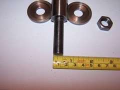 Motor Arbor 3 1/2” Length, 1 7/8″ Treads, 1/2″x 20TPI Threads, Adapter, #P453
