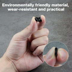 60PCS round Rubber End Caps 1/8 Inch/3Mm Screw Thread Protectors round Tube Bolt
