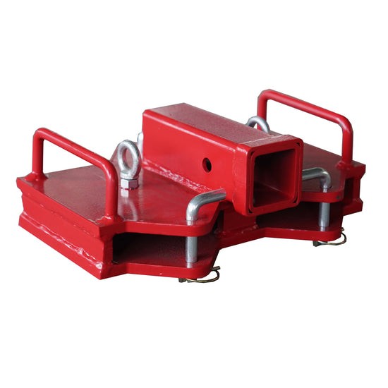 2″ Dual Forklift Hitch Receiver Aadpter 14.04*10.92*5.38 in C”2.11 in