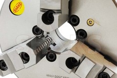 8″ 3 Jaw Reversible Self Centering Lathe Chucks D1-4 .0039″ TIR Certificate XL[