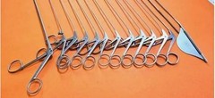 Karl Storz Pilling Laryngeal Instrument Set 14 Pcs w Sterilization Case ENT