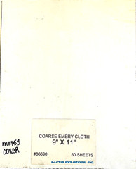 9 x 11 EMERY CLOTH COARSE SANDPAPER SHEETS – CLOSED COAT – 50 PIECES – OLD STOCK