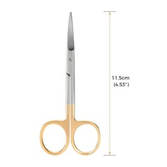 Surgical Medical Straight & Curved Scissors 4.5” Sharp/Sharp Instrument