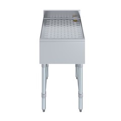 AmGood 18 in. x 22 in. Stainless Steel Underbar Drainboard