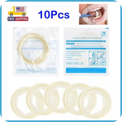 10Pcs Disposable Soft Lip Dental Sterile Rubber Dam Cheek Retractor Mouth Opener