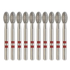 Zirconia Cutter Dental Diamond Burs FG Friction Grip Egg Football for High Speed