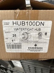 LOT OF 25- Emerson HUBG100DN 1″ Zinc Diecast Watertight Hubs