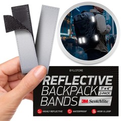 Reflective Backpack Bands | 3M Scotchlite Reflectors | Hook-and-Loop Closure …