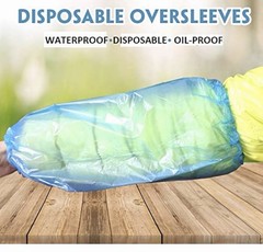 Disposable Plastic Arm Sleeves 100 per pack (17 Packs available)