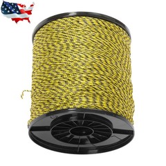 Electric Fence Wire, 3500Ft 1/8″ , Polywire fit for Portable Livestock Fencing